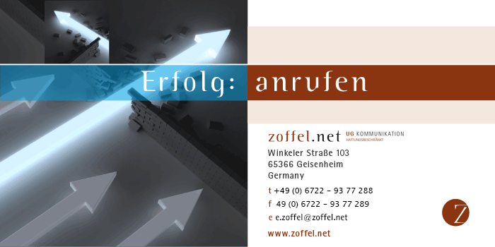 zoffel.net UG KOMMUNIKATION, Winkeler Straße 103, 65366 Geisenheim, Germany